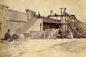 1857 8 RE work to remove Medieval Bridge 1